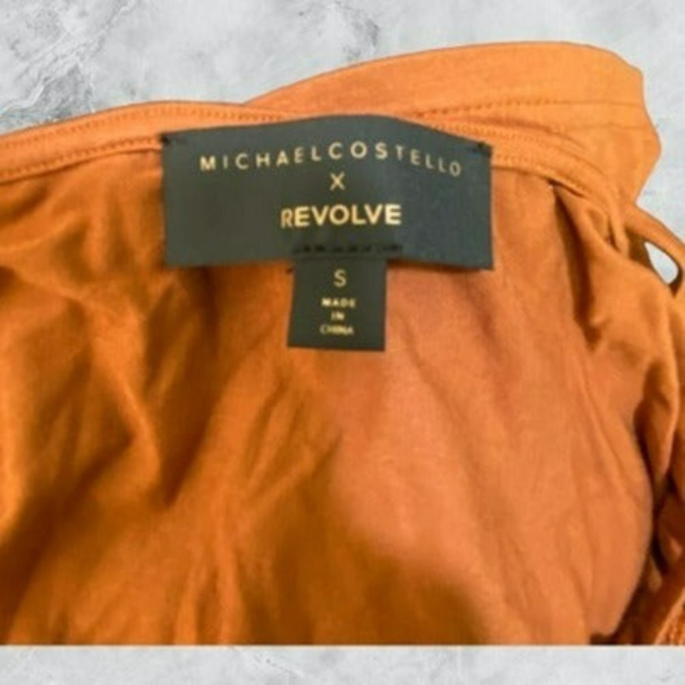 Michael Costello xREVOLVE Brooke Slip Midi Dress - Rust - Picture 9 of 9